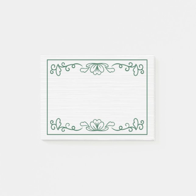Bloco De Notas Belo e simples design de moldura (Frente)
