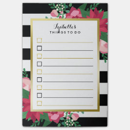 Bloco De Notas Belo Nome Personalizado Do Buquê De Dezembro A Faz