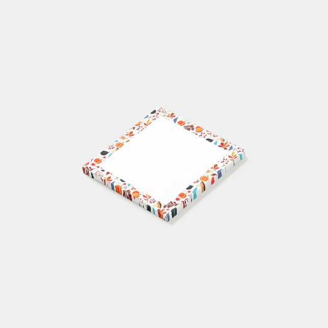 Bloco De Notas Belo Padrão de outono 3 (Inclinado)