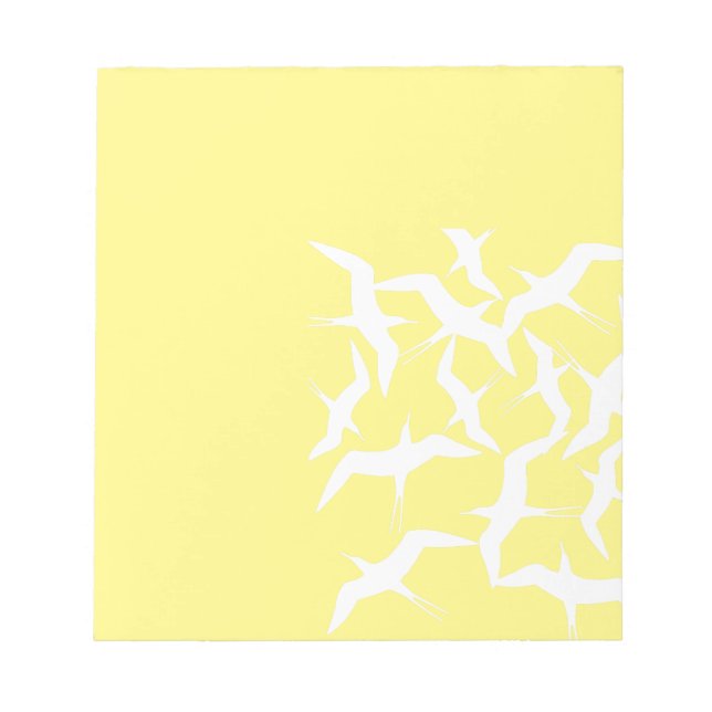 Bloco De Notas Belo Produto de Padrão de Aves Voadoras (Frente)