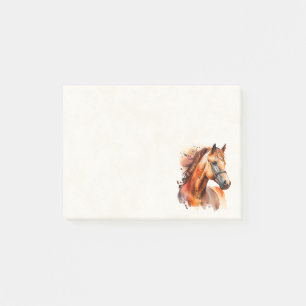 Bloco De Notas Belo Retrato de Cavalo de Sorrel
