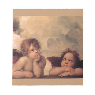 Bloco De Notas Bênção da fé de Raphael da fé do anjo bonito