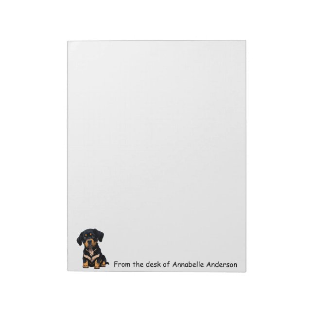 Bloco De Notas Bernese Mountain Puppy Personalize (Invertido)