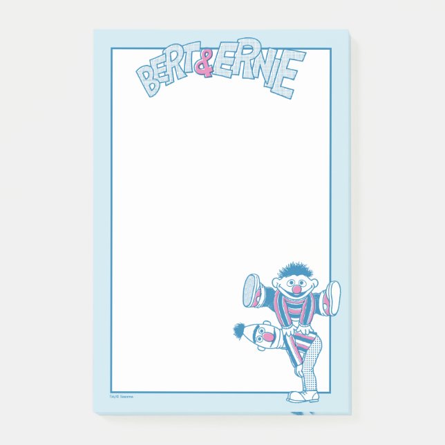 Bloco De Notas Bert & Ernie | Sempre às Suas Costas (Frente)