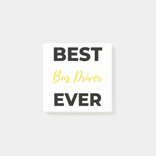 Bloco De Notas Best Bus Driver Ever bl (Frente)