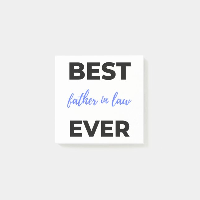 Bloco De Notas Best Father In Law Ever 2 (Frente)