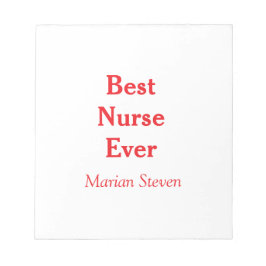 Bloco De Notas Best nurse ever medical professional paramedical d