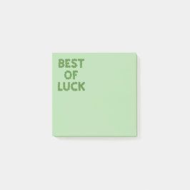 Bloco De Notas Best of Luck Clovers Greeting