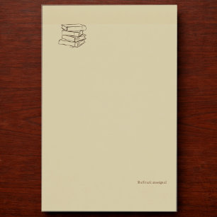 Bloco De Notas Biblioteca Dark Academia-Minimalista Livros Vintag