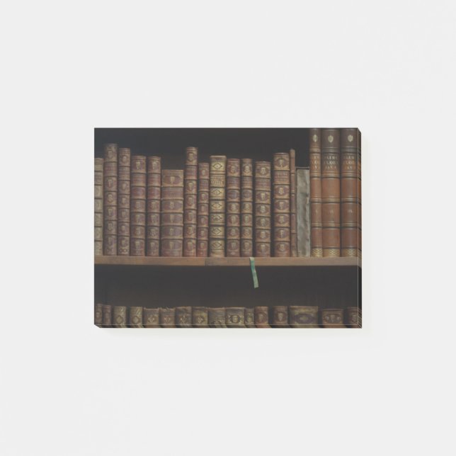 Bloco De Notas biblioteca de livros cobrir biblioteca antiga (Frente)