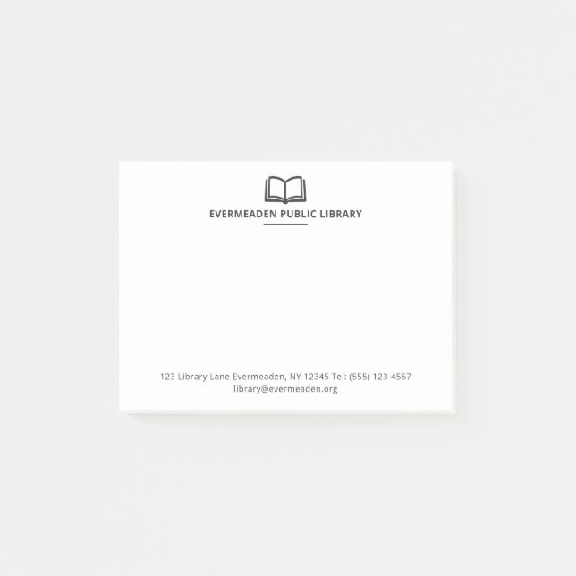 Bloco De Notas Bibliotecário Profissional Nome da Biblioteca Simp (Frente)