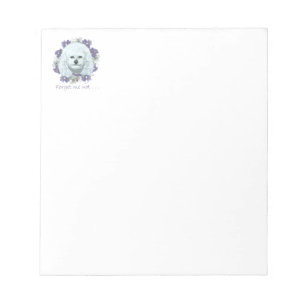 Bloco De Notas Bichon Frise - Não Me Esqueças