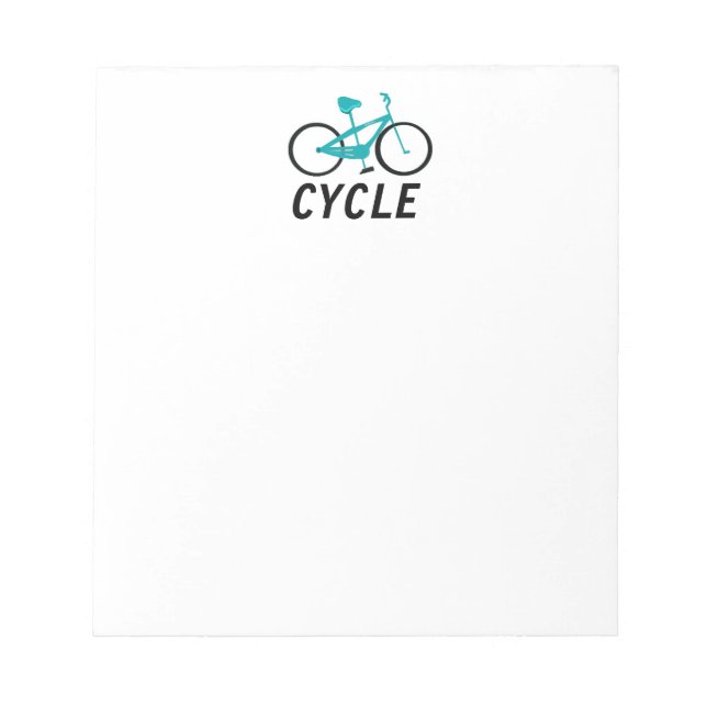 Bloco De Notas Bicicleta Aqua - Ciclo (Frente)