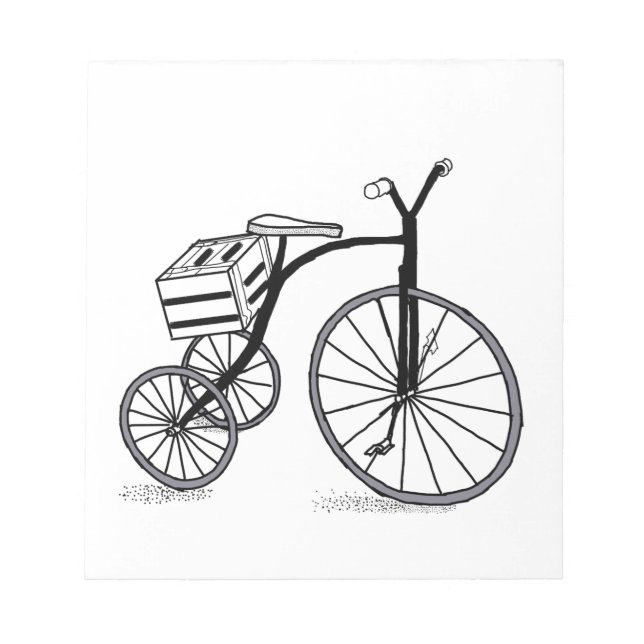 Bloco De Notas Bicicleta com 3 rodas (Frente)