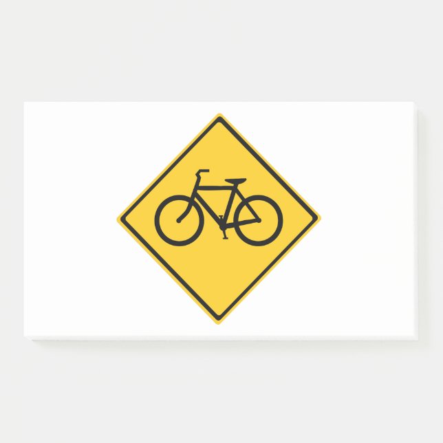 Bloco De Notas Bicicleta de Sinal de Estrada (Frente)