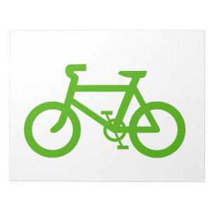 Bloco De Notas Bicicleta Verde Ecológica