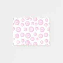 Bingo Balls Rosa e Branca Novidade