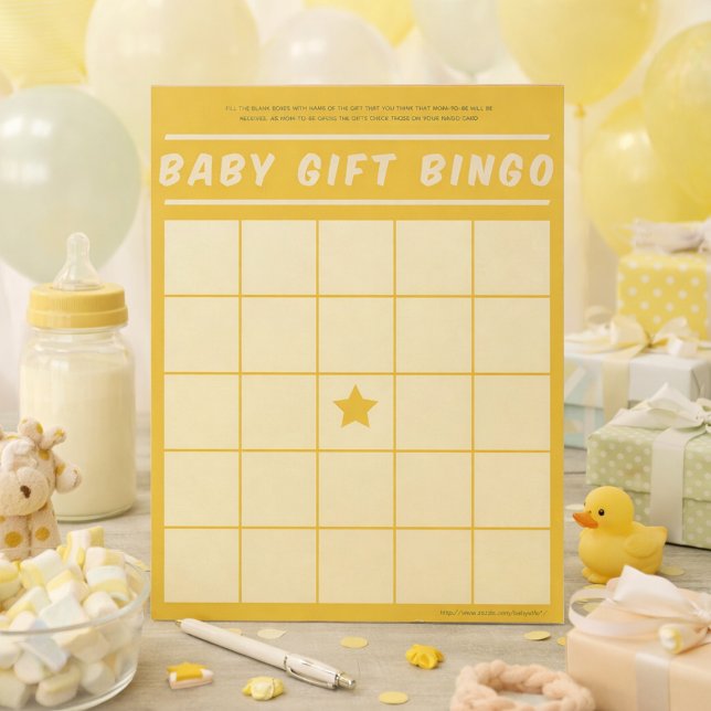 Bloco De Notas Bingo de Presente de Bebê Jogo de Chá de Bebê Bloc (Criador carregado)