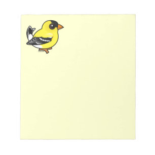 Bloco De Notas Birdorable American Goldfinch