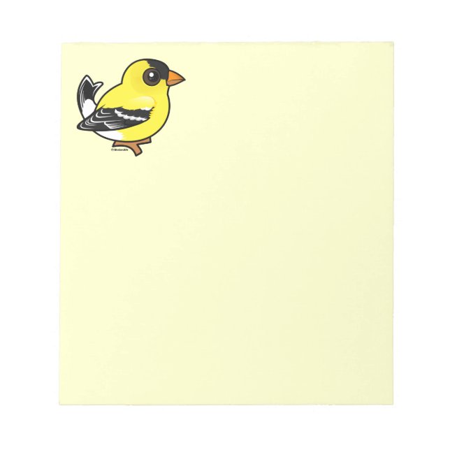 Bloco De Notas Birdorable American Goldfinch (Frente)