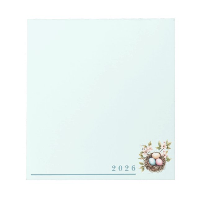 Bloco De Notas Bird's Nest Springtime Notepad (Frente)