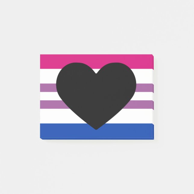 Bloco De Notas Biromantic Alternate Pride Flag  (Frente)