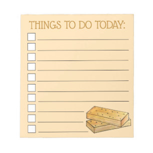 Bloco De Notas Biscoitos de pão-de-açúcar escoceses Cookies Comid