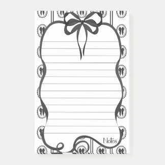 Bloco De Notas Black Bow Notes 4x6 Sticky Notepad