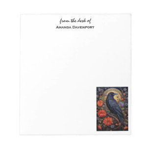 Bloco De Notas Black Raven Dark Gothic