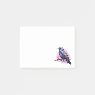 Bloco De Notas Black Raven em uma Ilustração de Ramificação