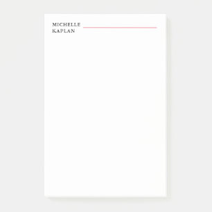 Bloco De Notas Black & White Modern Professional Exclusivo