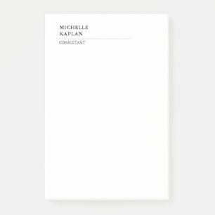 Bloco De Notas Black & White Modern Professional Exclusivo