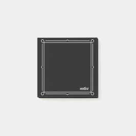Bloco De Notas Black with white frame 