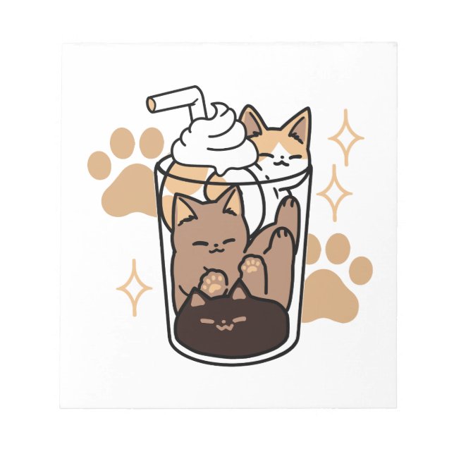 Bloco De Notas Blend Puro: Arte de Gato e Café para Pet-Lovers (Frente)