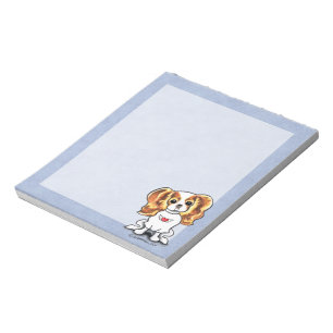 Bloco De Notas Blenheim CKCS pouco balancim
