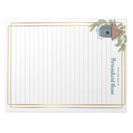 Bloco De Notas Bliss Birdhouse Lined Notepad