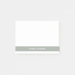 Bloco De Notas Bloco de Cor Verde Moderno Mínimo Simples