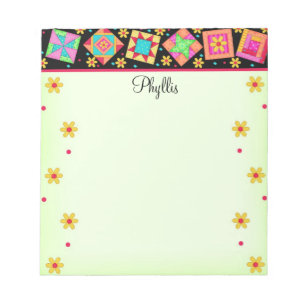 Bloco De Notas Bloco de Correspondência Verde Preto