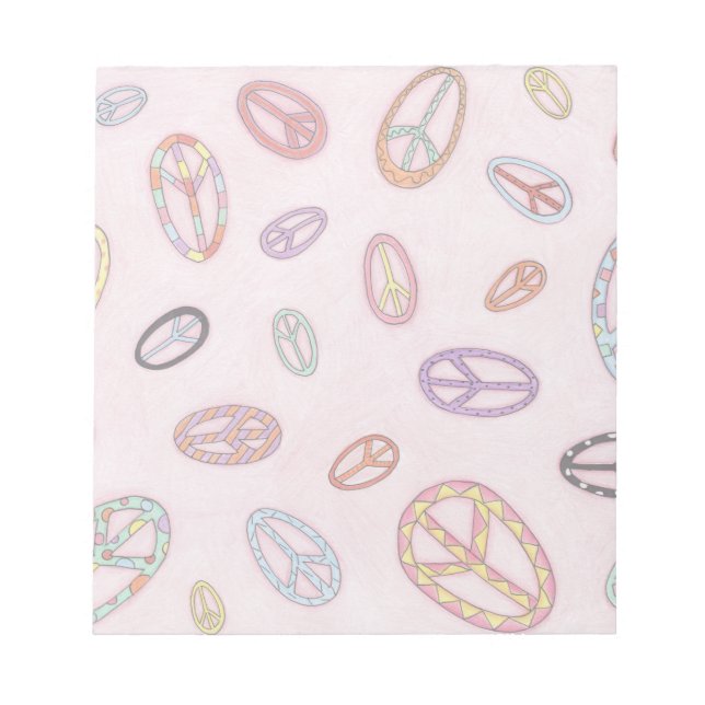 Bloco De Notas Bloco de sinais de paz (Frente)