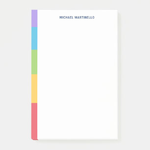 Bloco De Notas Blocos de cores do Office 5 Personalizados