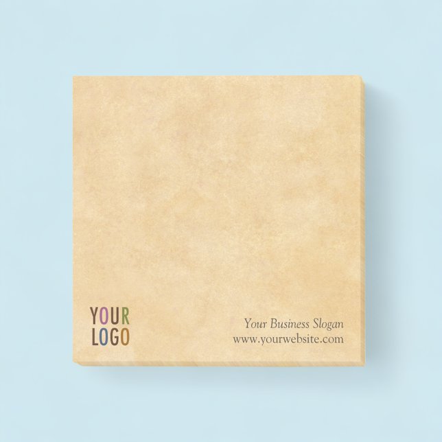 Bloco De Notas Blocos de Notas Adesivas Quadrados Post-it® com Lo (MISOOK Parchment 3x3 Post it Notes with Logo)