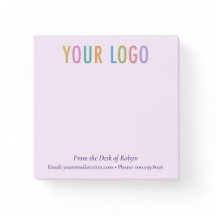Blocos de Notas Adesivas Roxos Post-it® com Logoti