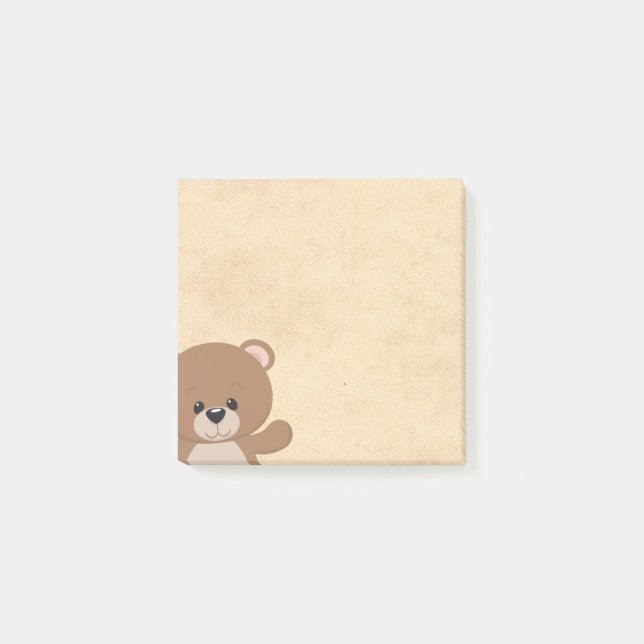 Bloco De Notas Blocos de Notas Adesivas Urso Fofinho Post-it® Not (Frente)