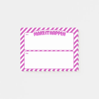 Bloco De Notas Blocos de Notas Adesivos AM/PM Make It Happen – Li