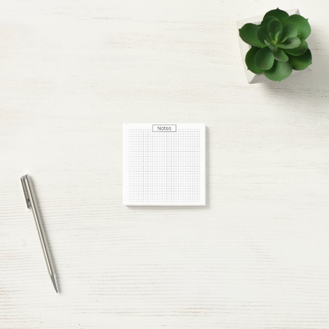 Bloco De Notas Blocos de Notas Adesivos em Grid Imprimíveis | Pap (Escritótio)