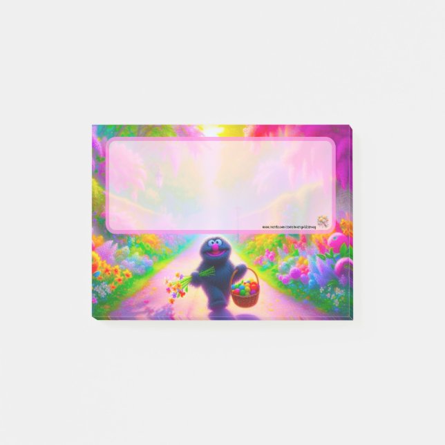 Bloco De Notas Blocos de Notas Adesivos Garden Monster (Frente)