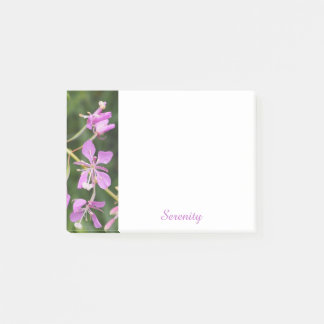 Bloco De Notas Blocos de Notas Adesivos Serenidade Floral Roxa