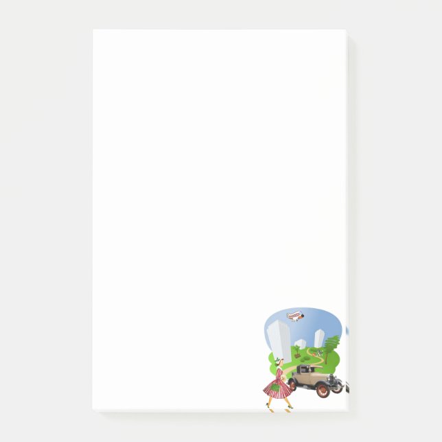 Bloco De Notas Blocos de Notas Adhesivos Retro (Frente)