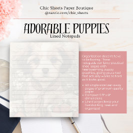 Bloco De Notas Blocos de Notas Adoráveis de Cachorrinhos