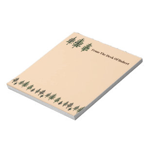 Bloco De Notas Blocos de Notas de Árvores Sempre-Verdes 5.5" x 6"